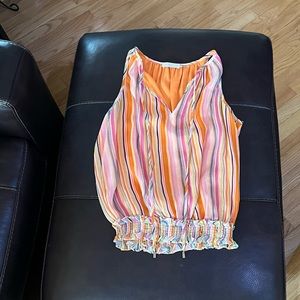 Ramy Brook Top Size XXS orange stripe